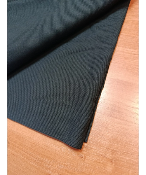 Ściągacz bawełniany prążek do wykończenia bluzy dresowej - czarny
